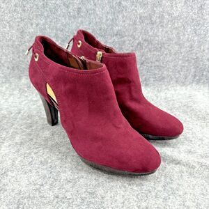 Liz Claiborne Elsie Heels Womens 8.5 Maroon Burgundy Shoes Pumps Office Party